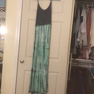 Tie dye maxi dress